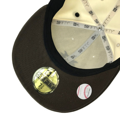 【中古品】【メンズ】 NEWERA ニューエラ NEW YORK METS 59FIFTY CAP ニューヨークメッツ キャップ 帽子 185-260928-na-19-tagh サイズ：7 3/8 58.7cm カラー：ブラウン/ホワイト 万代Net店