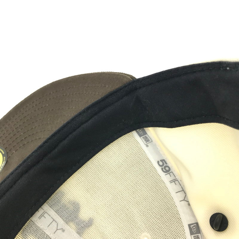 【中古品】【メンズ】 NEWERA ニューエラ NEW YORK METS 59FIFTY CAP ニューヨークメッツ キャップ 帽子 185-260928-na-19-tagh サイズ：7 3/8 58.7cm カラー：ブラウン/ホワイト 万代Net店