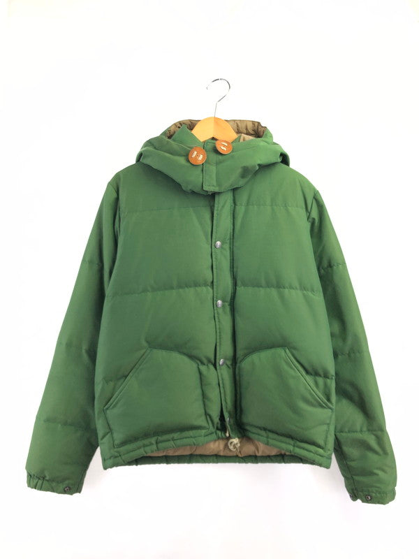 【中古品】【メンズ】 SIERRA DESIGNS シェラデザイン HOODED DOWN SIERRA JACKET 7951 フーデッド ダウン シエラ ジャケット アウター 144-260930-rt-10-tagh サイズ：S カラー：グリーン/ベージュ 万代Net店