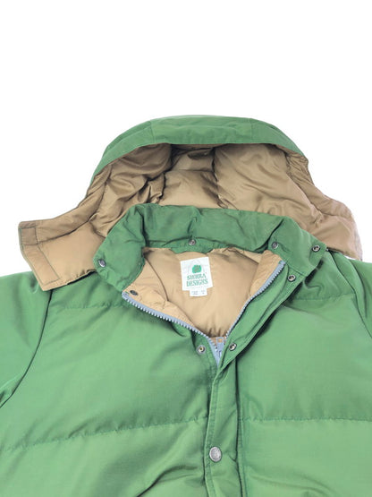 【中古品】【メンズ】 SIERRA DESIGNS シェラデザイン HOODED DOWN SIERRA JACKET 7951 フーデッド ダウン シエラ ジャケット アウター 144-260930-rt-10-tagh サイズ：S カラー：グリーン/ベージュ 万代Net店