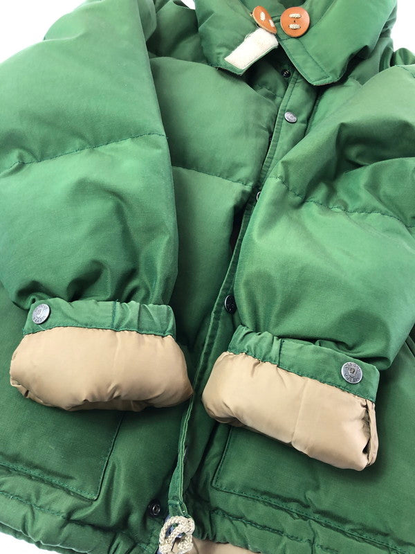 【中古品】【メンズ】 SIERRA DESIGNS シェラデザイン HOODED DOWN SIERRA JACKET 7951 フーデッド ダウン シエラ ジャケット アウター 144-260930-rt-10-tagh サイズ：S カラー：グリーン/ベージュ 万代Net店