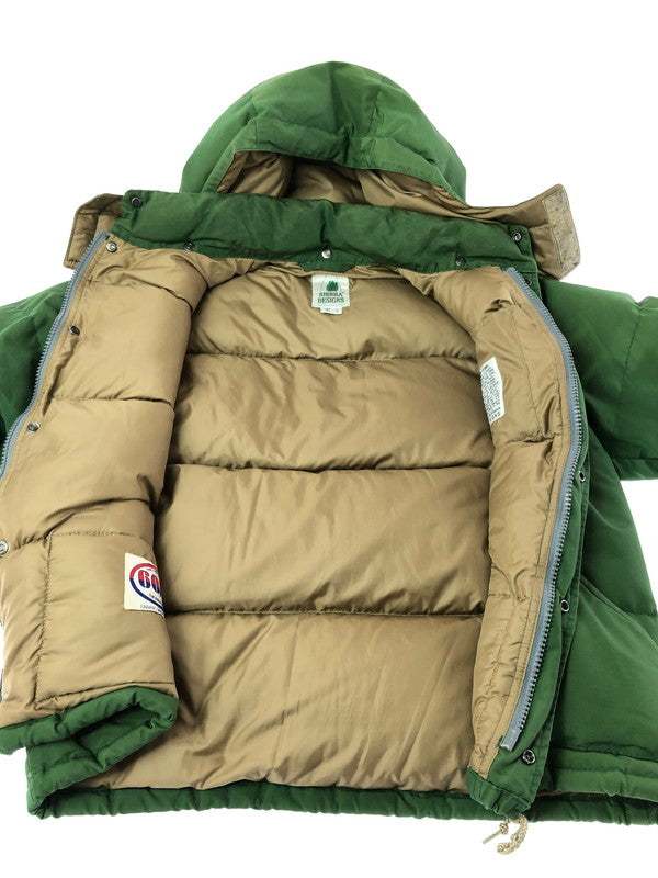 【中古品】【メンズ】 SIERRA DESIGNS シェラデザイン HOODED DOWN SIERRA JACKET 7951 フーデッド ダウン シエラ ジャケット アウター 144-260930-rt-10-tagh サイズ：S カラー：グリーン/ベージュ 万代Net店
