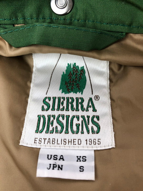 【中古品】【メンズ】 SIERRA DESIGNS シェラデザイン HOODED DOWN SIERRA JACKET 7951 フーデッド ダウン シエラ ジャケット アウター 144-260930-rt-10-tagh サイズ：S カラー：グリーン/ベージュ 万代Net店