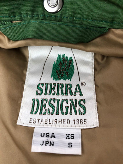 【中古品】【メンズ】 SIERRA DESIGNS シェラデザイン HOODED DOWN SIERRA JACKET 7951 フーデッド ダウン シエラ ジャケット アウター 144-260930-rt-10-tagh サイズ：S カラー：グリーン/ベージュ 万代Net店
