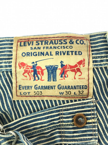 【中古品】【メンズ】 LEVI'S リーバイス HICKORY DENIM PAINTER PANTS XP503-0005 刻印V14 ヒッコリー デニム ペインター パンツ ボトムス 157-260926-rt-15-tagh サイズ：W30 L32 カラー：ブルー 万代Net店