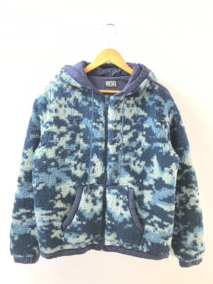 【中古品】【メンズ】 DIESEL ディーゼル S-KAMELION FLEECE JACKET A03259 カメレオン フリース ジャケット アウター 141-260924-rt-46-tagh サイズ：M カラー：ブルー 万代Net店