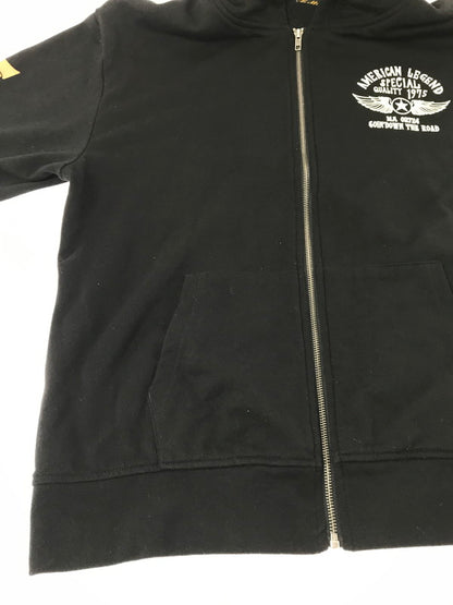 【中古品】【メンズ】 VANSON バンソン AMERICAN LEGEND SPECIAL ZIP UP HOODIE BLACK アメリカン レジェンド スぺシャル ジップアップ フーディー パーカー 145-260924-rt-15-tagh サイズ：XXL カラー：ブラック 万代Net店