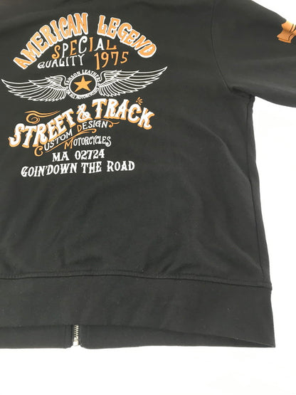 【中古品】【メンズ】 VANSON バンソン AMERICAN LEGEND SPECIAL ZIP UP HOODIE BLACK アメリカン レジェンド スぺシャル ジップアップ フーディー パーカー 145-260924-rt-15-tagh サイズ：XXL カラー：ブラック 万代Net店