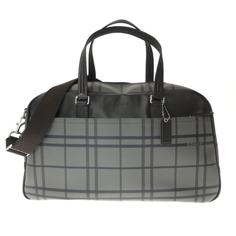 【中古品】【メンズ】 COACH コーチ BOSTON BAG F93211 ボストンバッグ カバン 180-261014-na-28-tagh カラー：グレー系 万代Net店
