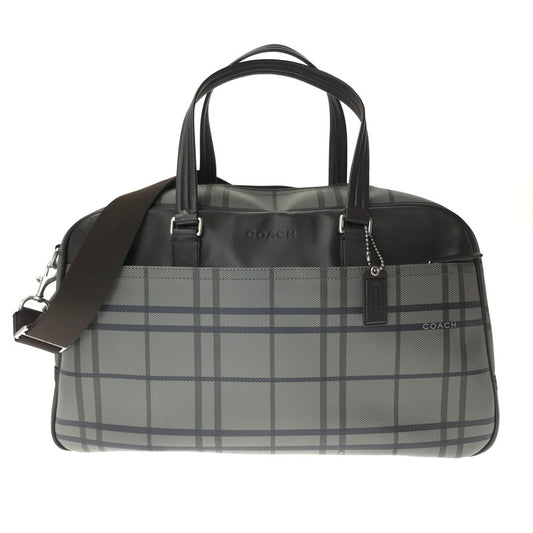 【中古品】【メンズ】 COACH コーチ BOSTON BAG F93211 ボストンバッグ カバン 180-261014-na-28-tagh カラー：グレー系 万代Net店