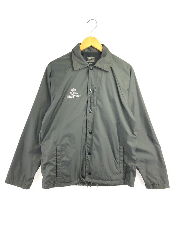 【中古品】【メンズ】 ALPHA INDUSTRIES アルファ COACH JACKET OLIVE 20546-176 コーチ ジャケット アウター 145-260930-rt-07-tagh サイズ：M カラー：オリーブ 万代Net店