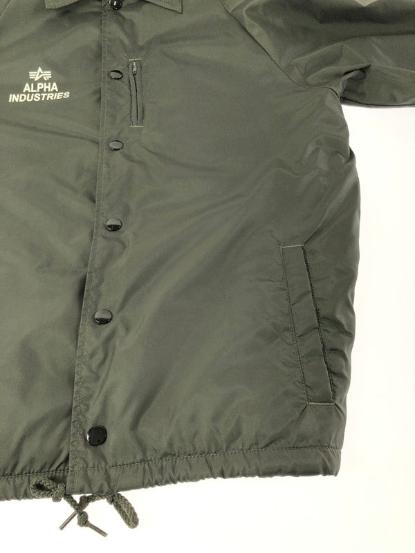 【中古品】【メンズ】 ALPHA INDUSTRIES アルファ COACH JACKET OLIVE 20546-176 コーチ ジャケット アウター 145-260930-rt-07-tagh サイズ：M カラー：オリーブ 万代Net店