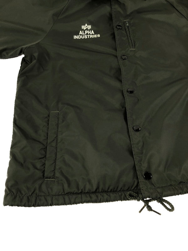 【中古品】【メンズ】 ALPHA INDUSTRIES アルファ COACH JACKET OLIVE 20546-176 コーチ ジャケット アウター 145-260930-rt-07-tagh サイズ：M カラー：オリーブ 万代Net店