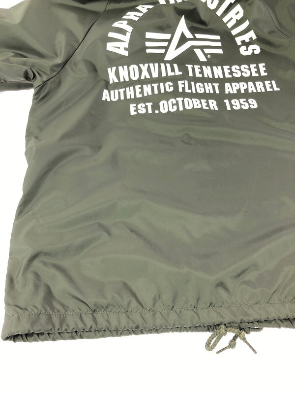 【中古品】【メンズ】 ALPHA INDUSTRIES アルファ COACH JACKET OLIVE 20546-176 コーチ ジャケット アウター 145-260930-rt-07-tagh サイズ：M カラー：オリーブ 万代Net店