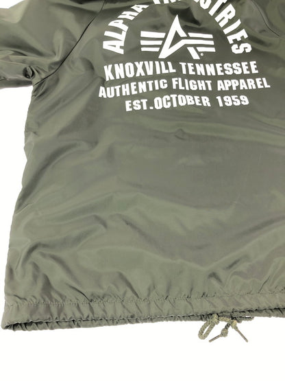 【中古品】【メンズ】 ALPHA INDUSTRIES アルファ COACH JACKET OLIVE 20546-176 コーチ ジャケット アウター 145-260930-rt-07-tagh サイズ：M カラー：オリーブ 万代Net店