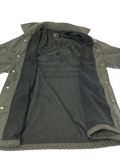 【中古品】【メンズ】 ALPHA INDUSTRIES アルファ COACH JACKET OLIVE 20546-176 コーチ ジャケット アウター 145-260930-rt-07-tagh サイズ：M カラー：オリーブ 万代Net店