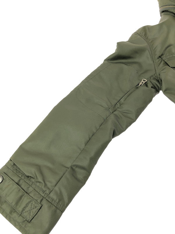 【中古品】【メンズ】 ALPHA INDUSTRIES アルファ FAKE LAYERED MILITARY JACKET OLIVE 20508-076 フェイク レイヤード ミリタリージャケット アウター 145-260930-rt-08-tagh サイズ：M カラー：オリーブ 万代Net店