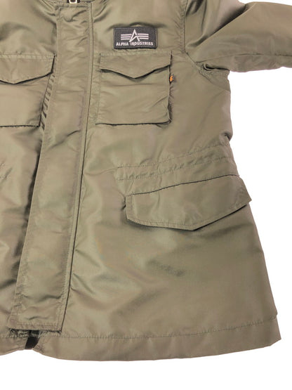 【中古品】【メンズ】 ALPHA INDUSTRIES アルファ FAKE LAYERED MILITARY JACKET OLIVE 20508-076 フェイク レイヤード ミリタリージャケット アウター 145-260930-rt-08-tagh サイズ：M カラー：オリーブ 万代Net店