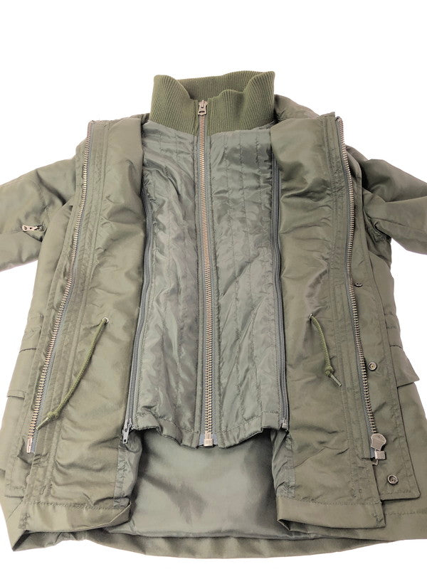 【中古品】【メンズ】 ALPHA INDUSTRIES アルファ FAKE LAYERED MILITARY JACKET OLIVE 20508-076 フェイク レイヤード ミリタリージャケット アウター 145-260930-rt-08-tagh サイズ：M カラー：オリーブ 万代Net店
