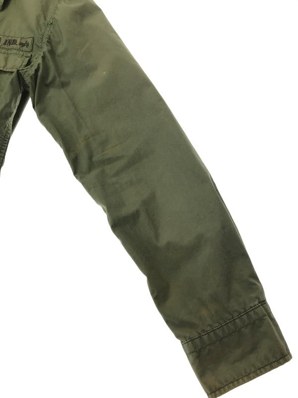 【現状渡し品】【メンズ】 ALPHA INDUSTRIES アルファ インダストリーズ MILITARY SHIRT 25054-019 ミリタリーシャツ 長袖シャツ 145-260926-na-08-tagh サイズ：L カラー：カーキ 万代Net店