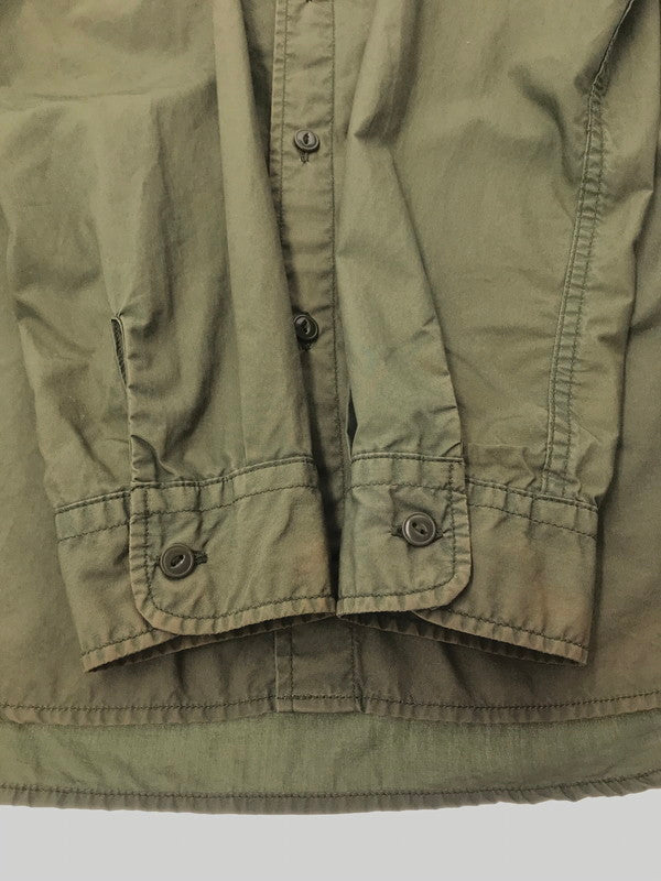 【現状渡し品】【メンズ】 ALPHA INDUSTRIES アルファ インダストリーズ MILITARY SHIRT 25054-019 ミリタリーシャツ 長袖シャツ 145-260926-na-08-tagh サイズ：L カラー：カーキ 万代Net店