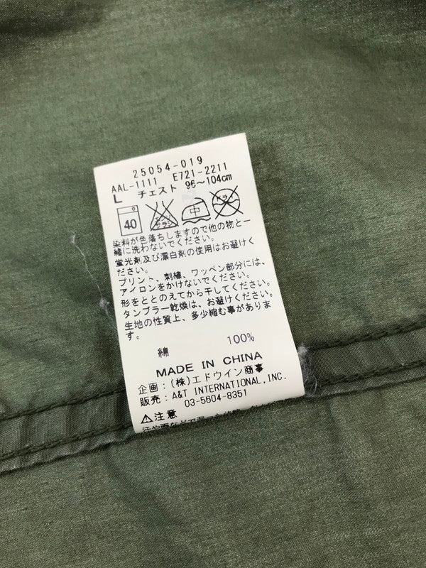 【現状渡し品】【メンズ】 ALPHA INDUSTRIES アルファ インダストリーズ MILITARY SHIRT 25054-019 ミリタリーシャツ 長袖シャツ 145-260926-na-08-tagh サイズ：L カラー：カーキ 万代Net店