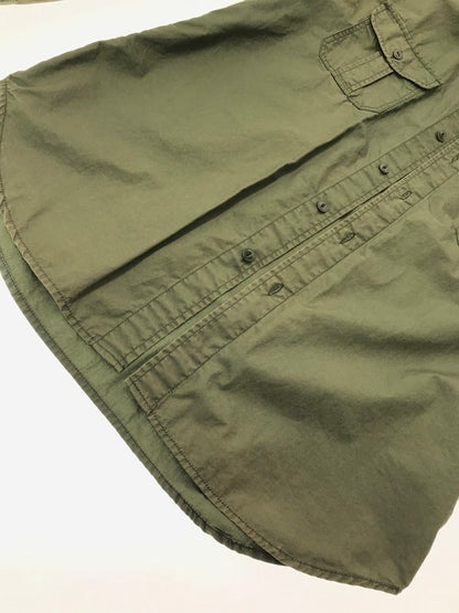 【現状渡し品】【メンズ】 ALPHA INDUSTRIES アルファ インダストリーズ MILITARY SHIRT 25054-019 ミリタリーシャツ 長袖シャツ 145-260926-na-08-tagh サイズ：L カラー：カーキ 万代Net店