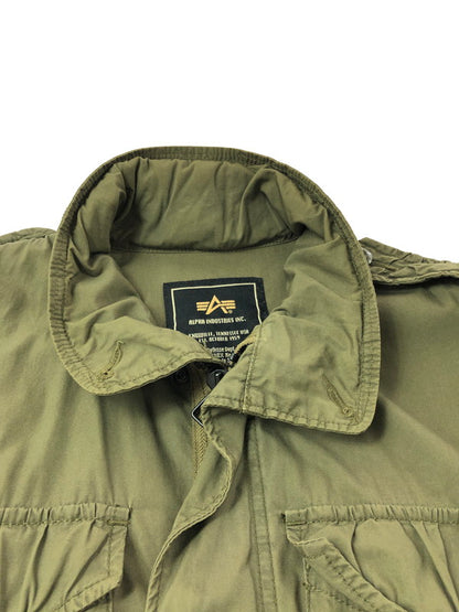 【中古品】【メンズ】 ALPHA INDUSTRIES アルファ M-65 MODEL FIELD JACKET OLIVE 20504-119 エム65 モデル フィールド ジャケット アウター 145-260930-rt-05-tagh サイズ：L カラー：オリーブ 万代Net店