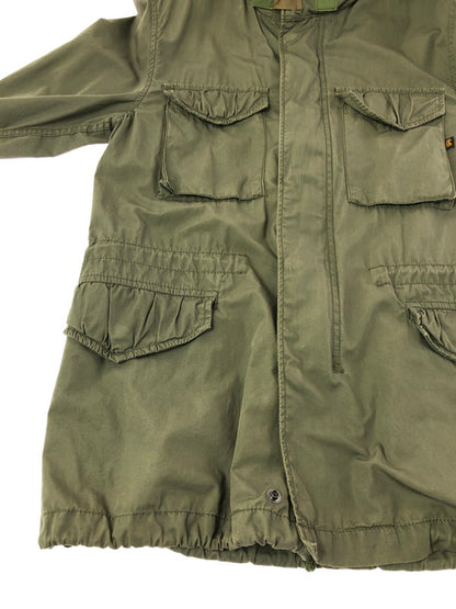 【中古品】【メンズ】 ALPHA INDUSTRIES アルファ M-65 MODEL FIELD JACKET OLIVE 20504-119 エム65 モデル フィールド ジャケット アウター 145-260930-rt-05-tagh サイズ：L カラー：オリーブ 万代Net店