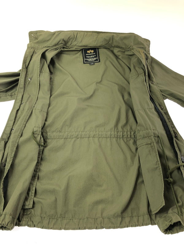 【中古品】【メンズ】 ALPHA INDUSTRIES アルファ M-65 MODEL FIELD JACKET OLIVE 20504-119 エム65 モデル フィールド ジャケット アウター 145-260930-rt-05-tagh サイズ：L カラー：オリーブ 万代Net店