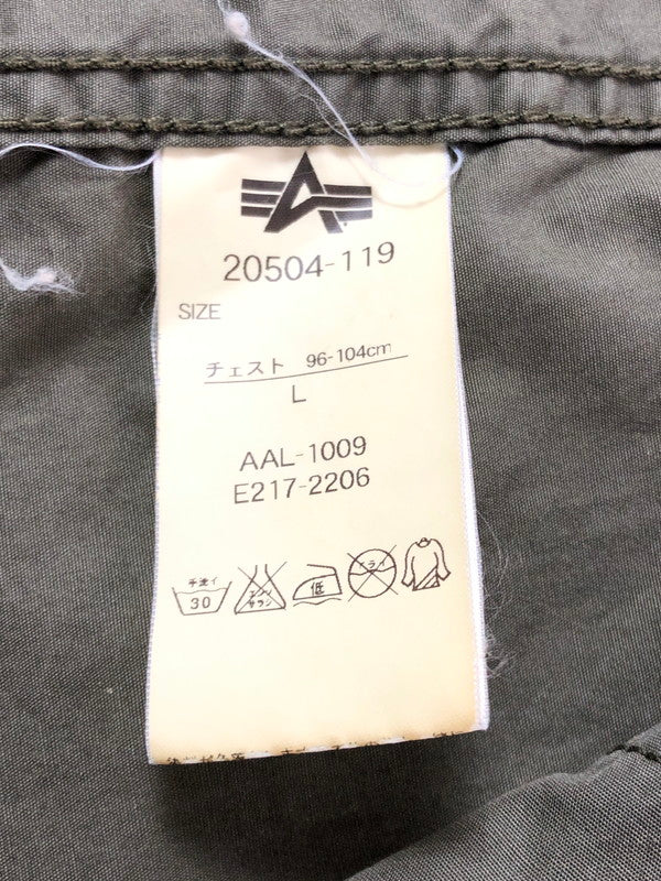 【中古品】【メンズ】 ALPHA INDUSTRIES アルファ M-65 MODEL FIELD JACKET OLIVE 20504-119 エム65 モデル フィールド ジャケット アウター 145-260930-rt-05-tagh サイズ：L カラー：オリーブ 万代Net店