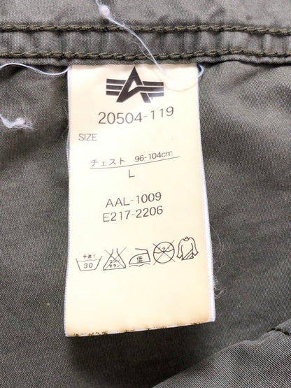 【中古品】【メンズ】 ALPHA INDUSTRIES アルファ M-65 MODEL FIELD JACKET OLIVE 20504-119 エム65 モデル フィールド ジャケット アウター 145-260930-rt-05-tagh サイズ：L カラー：オリーブ 万代Net店