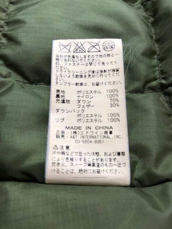 【中古品】【メンズ】 ALPHA INDUSTRIES アルファ HOODED DOWN JACKET OLIVE 20170-019 フーデッド ダウン ジャケット アウター 145-260930-rt-06-tagh サイズ：S カラー：オリーブ 万代Net店