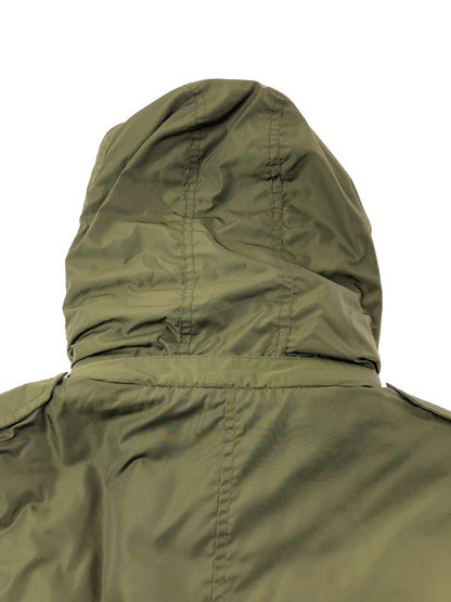 【中古品】【メンズ】 ALPHA INDUSTRIES アルファ HOODED DOWN JACKET OLIVE 20170-019 フーデッド ダウン ジャケット アウター 145-260930-rt-06-tagh サイズ：S カラー：オリーブ 万代Net店