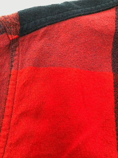 【中古品】【メンズ】 BLUE BLUE ブルーブルー BRUSHED INDIGO BLOCK CHECK WORK SHIRT RED BLUE 1004744 インディゴ ブロック チェック ワーク シャツ 145-260924-rt-41-tagh サイズ：2 カラー：レッドー/ブルー 万代Net店