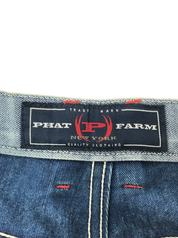 【現状渡し品】【メンズ】 PHAT FARM ファット ファーム CARGO DENIM PANTS カーゴ デニム パンツ ジーパン ボトムス 153-260926-rt-32-tagh サイズ：34 カラー：インディゴ 万代Net店