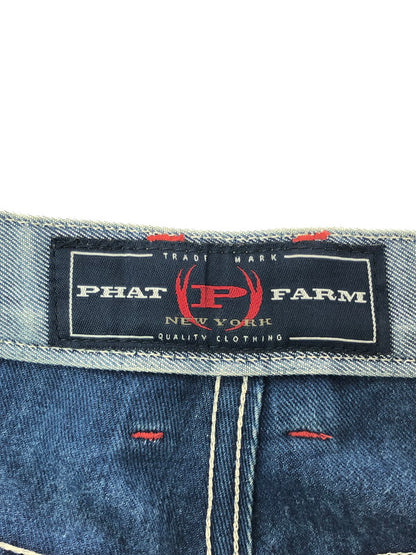 【現状渡し品】【メンズ】 PHAT FARM ファット ファーム CARGO DENIM PANTS カーゴ デニム パンツ ジーパン ボトムス 153-260926-rt-32-tagh サイズ：34 カラー：インディゴ 万代Net店