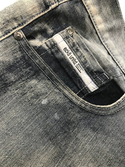 【中古品】【メンズ】 ECKO UNITED エコー アンリミテッド BAGGY DENIM PANTS バギー デニムパンツ ボトムス 157-260926-na-18-tagh サイズ：44 カラー：インディゴ 万代Net店