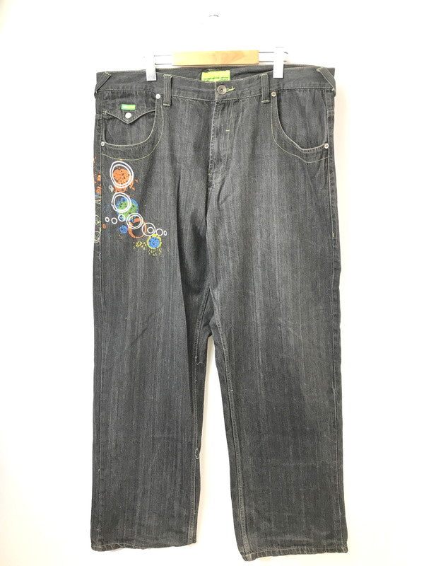 【中古品】【メンズ】 MECCA メッカ NO.13 WIDE DENIM PANTS ワイド デニムパンツ ボトムス 157-260926-na-17-tagh サイズ：42/34 カラー：ブラック 万代Net店
