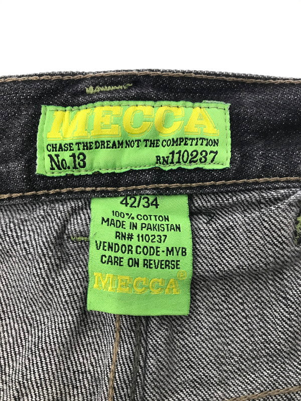 【中古品】【メンズ】 MECCA メッカ NO.13 WIDE DENIM PANTS ワイド デニムパンツ ボトムス 157-260926-na-17-tagh サイズ：42/34 カラー：ブラック 万代Net店