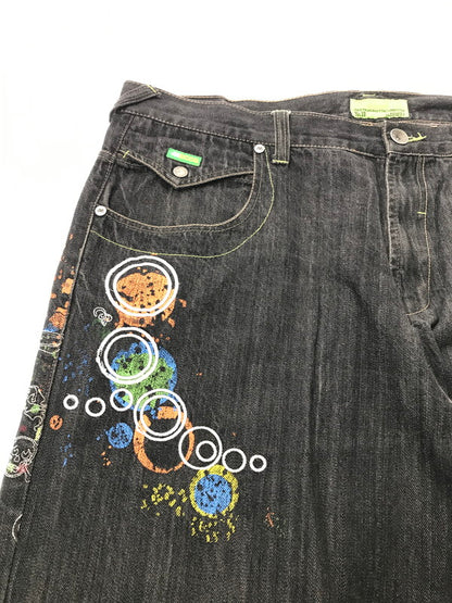 【中古品】【メンズ】 MECCA メッカ NO.13 WIDE DENIM PANTS ワイド デニムパンツ ボトムス 157-260926-na-17-tagh サイズ：42/34 カラー：ブラック 万代Net店