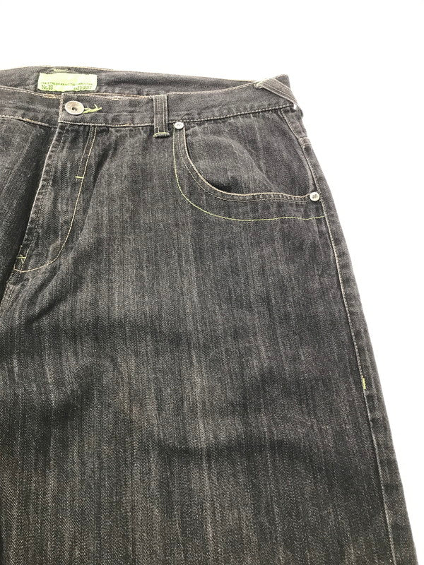【中古品】【メンズ】 MECCA メッカ NO.13 WIDE DENIM PANTS ワイド デニムパンツ ボトムス 157-260926-na-17-tagh サイズ：42/34 カラー：ブラック 万代Net店