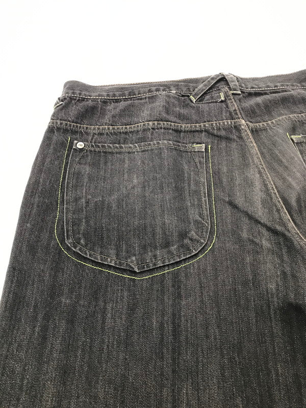 【中古品】【メンズ】 MECCA メッカ NO.13 WIDE DENIM PANTS ワイド デニムパンツ ボトムス 157-260926-na-17-tagh サイズ：42/34 カラー：ブラック 万代Net店