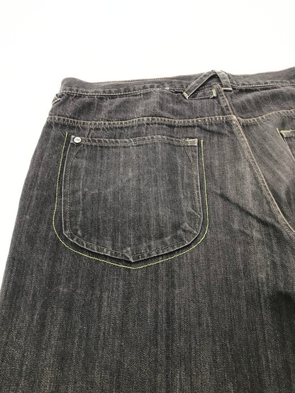 【中古品】【メンズ】 MECCA メッカ NO.13 WIDE DENIM PANTS ワイド デニムパンツ ボトムス 157-260926-na-17-tagh サイズ：42/34 カラー：ブラック 万代Net店