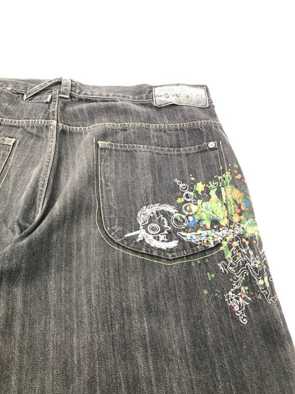 【中古品】【メンズ】 MECCA メッカ NO.13 WIDE DENIM PANTS ワイド デニムパンツ ボトムス 157-260926-na-17-tagh サイズ：42/34 カラー：ブラック 万代Net店