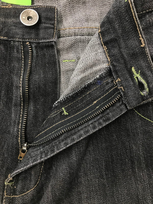 【中古品】【メンズ】 MECCA メッカ NO.13 WIDE DENIM PANTS ワイド デニムパンツ ボトムス 157-260926-na-17-tagh サイズ：42/34 カラー：ブラック 万代Net店