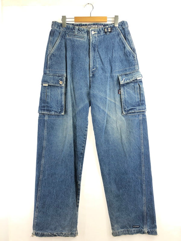 【現状渡し品】【メンズ】 PHAT FARM ファット ファーム CARGO DENIM PANTS PPT92315 カーゴ デニム パンツ ジーパン ボトムス 153-260926-rt-31-tagh サイズ：32 カラー：インディゴ 万代Net店