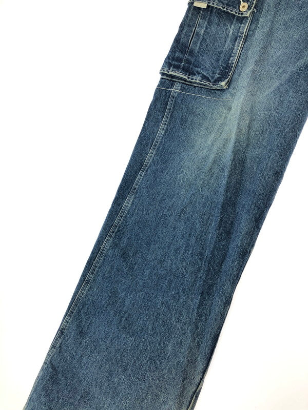 【現状渡し品】【メンズ】 PHAT FARM ファット ファーム CARGO DENIM PANTS PPT92315 カーゴ デニム パンツ ジーパン ボトムス 153-260926-rt-31-tagh サイズ：32 カラー：インディゴ 万代Net店
