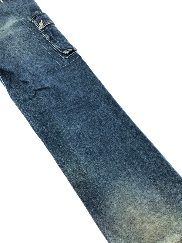【現状渡し品】【メンズ】 PHAT FARM ファット ファーム CARGO DENIM PANTS PPT92315 カーゴ デニム パンツ ジーパン ボトムス 153-260926-rt-31-tagh サイズ：32 カラー：インディゴ 万代Net店