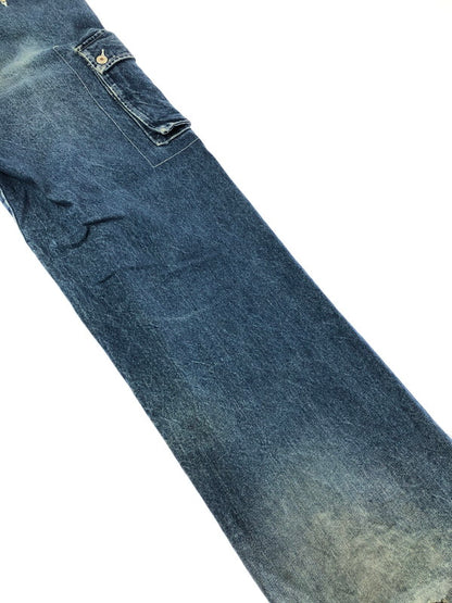 【現状渡し品】【メンズ】 PHAT FARM ファット ファーム CARGO DENIM PANTS PPT92315 カーゴ デニム パンツ ジーパン ボトムス 153-260926-rt-31-tagh サイズ：32 カラー：インディゴ 万代Net店